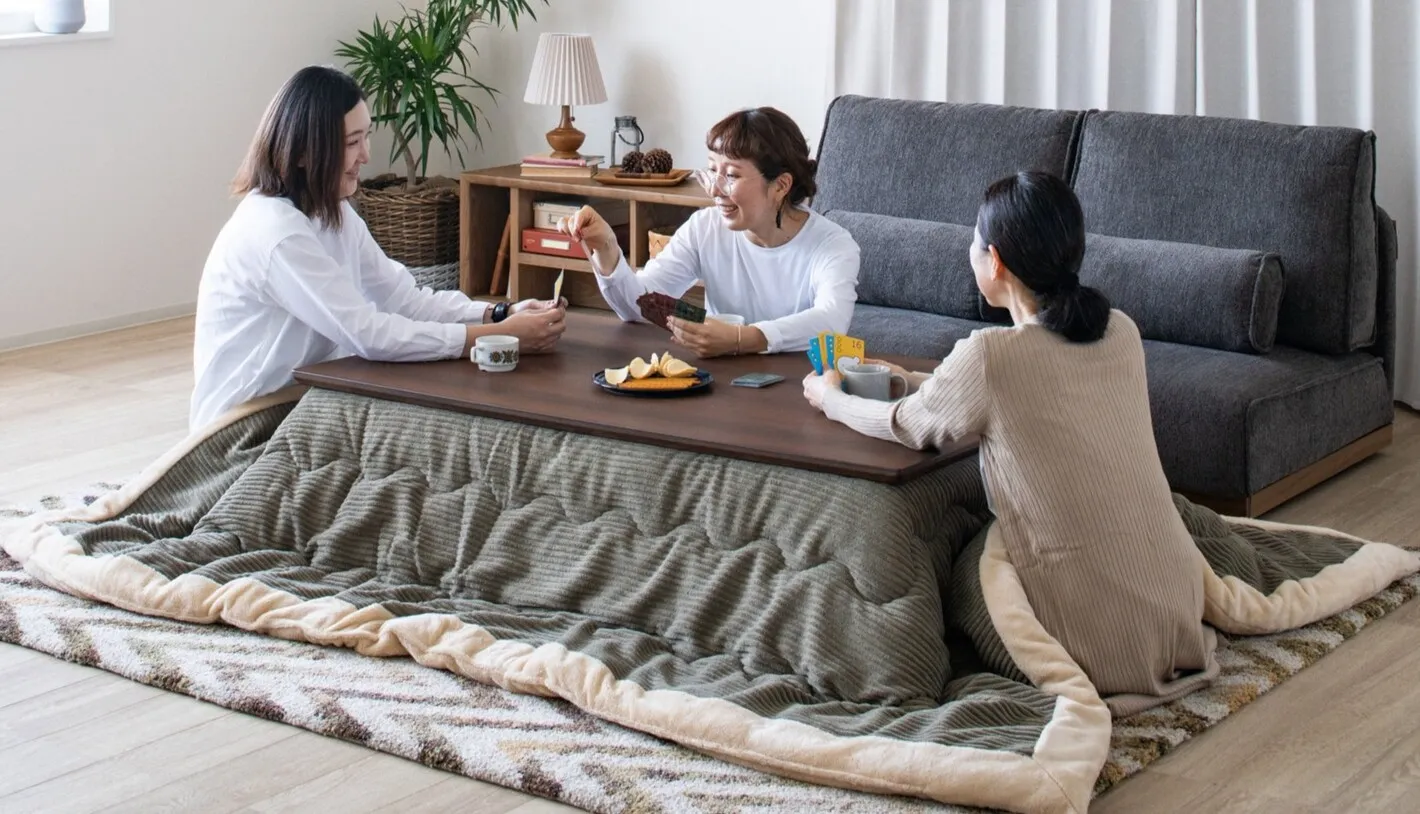 大きめこたつ☆家族の団欒に☆ こたつで家族団らん！2〜4人ファミリー用おしゃれこたつ＆布団