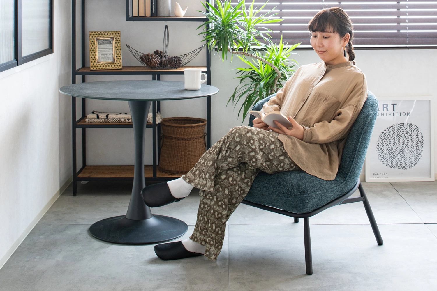 パーソナルチェア コンパクト モダン インテリア｜フォルマ グリーン