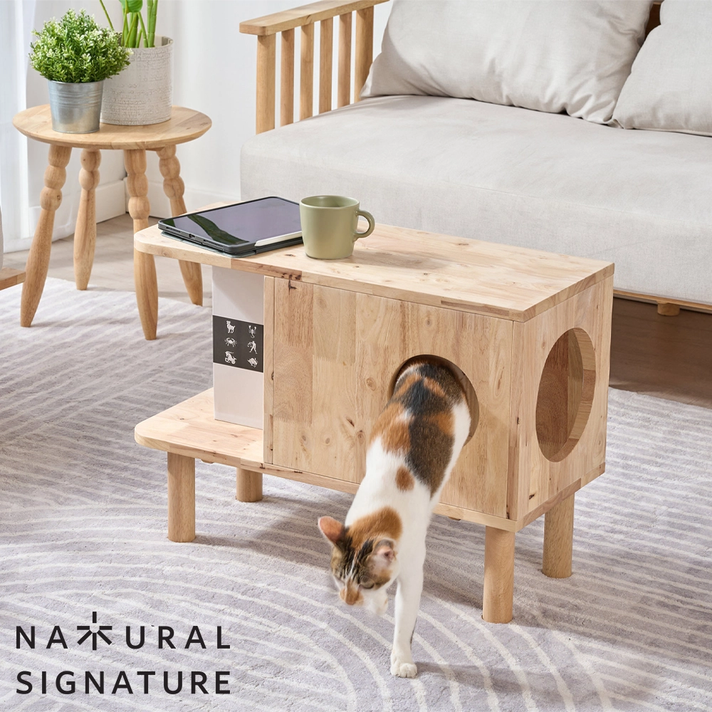 猫型サイドテーブル 2026年新作]マルチサイドテーブル NATURAL SIGNATURE 0215 | LIVINS