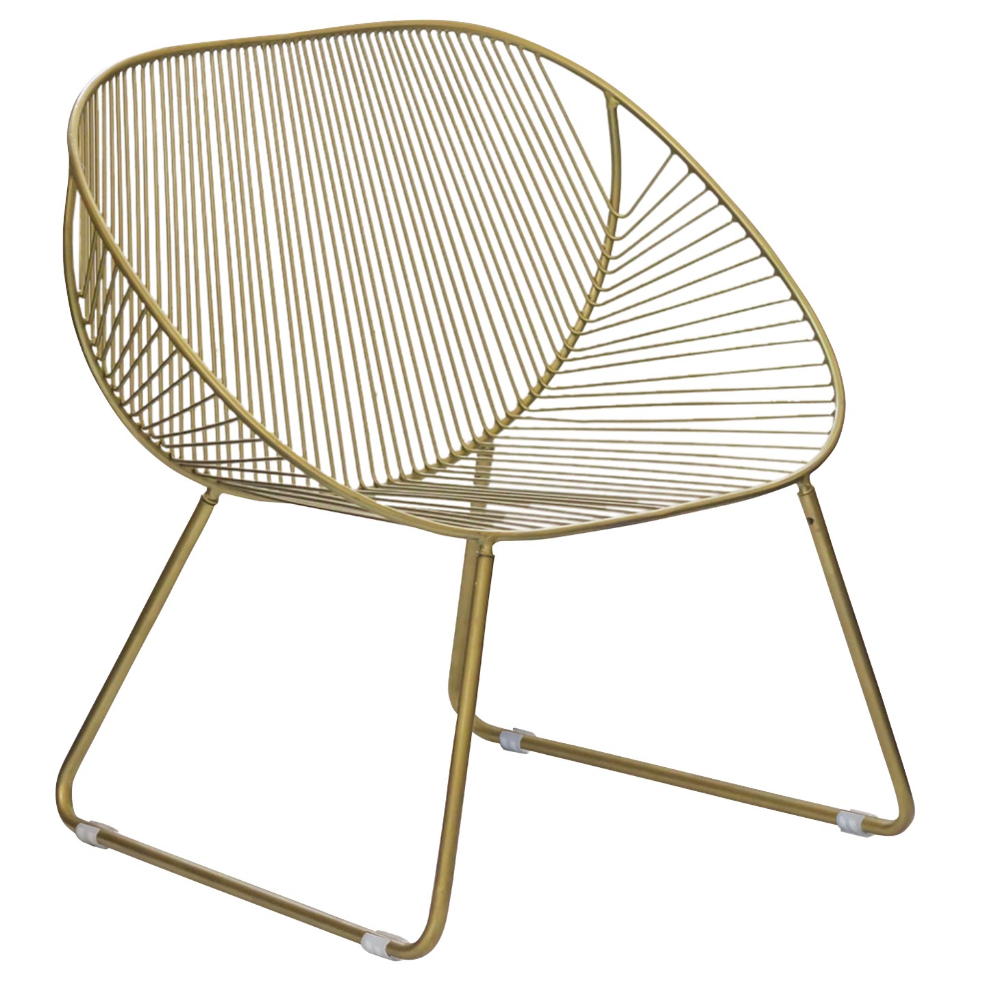 ワイヤーワイドチェア ミーチェ GD | LIVINS MEET│家具インテリアの卸売