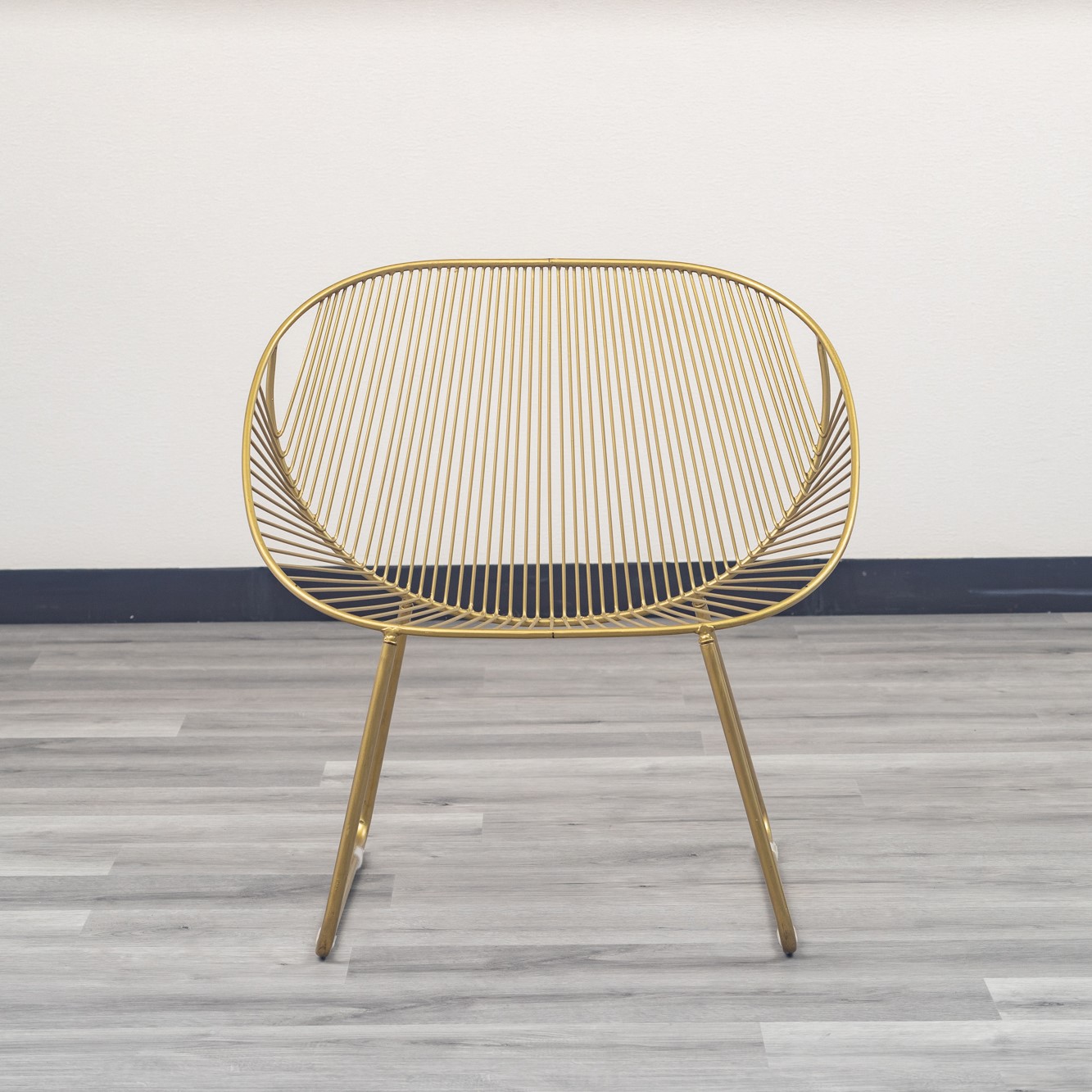 ワイヤーワイドチェア ミーチェ GD | LIVINS MEET│家具インテリアの卸売