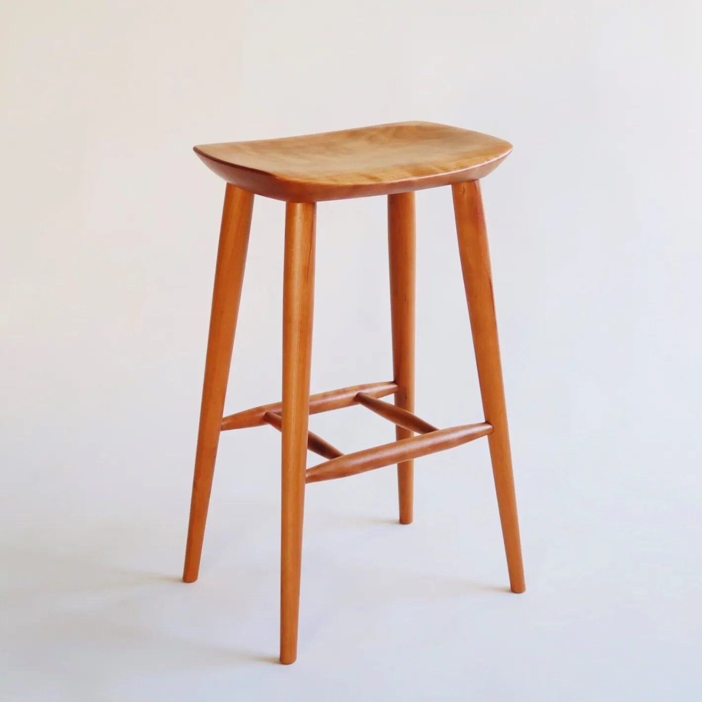一生物の家具｜カウンタースツール チェリー無垢材 椅子 チェア｜家具
