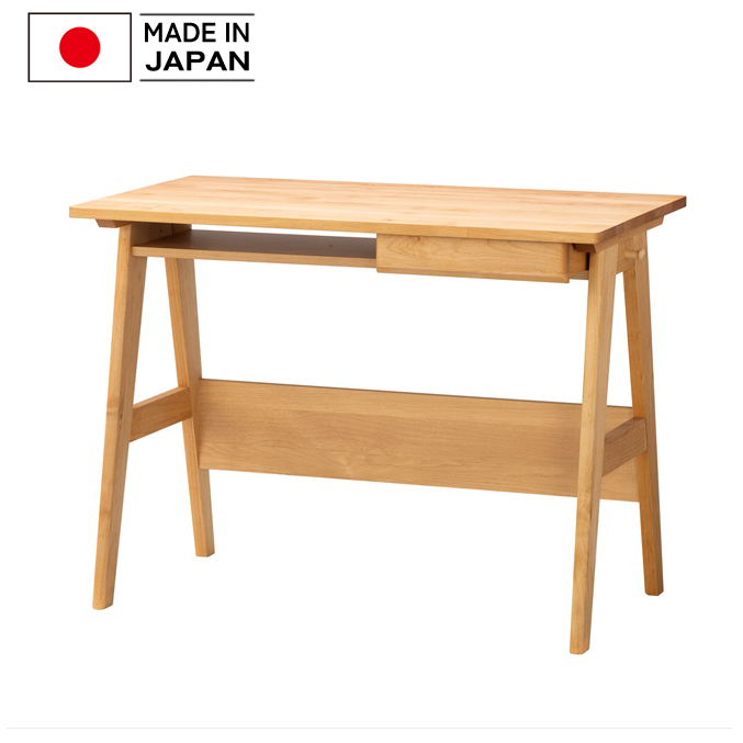 【値下げ】美品 アルダー材でつくったコンパクトデスク 天然木アルダー材でつくったコンパクトデスク（パソコンデスク/ワーク