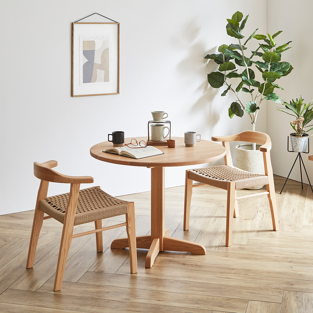 無垢材のラウンドテーブル【ハンドメイド家具】 無垢材のラウンドテーブル【ハンドメイド家具】 机 木