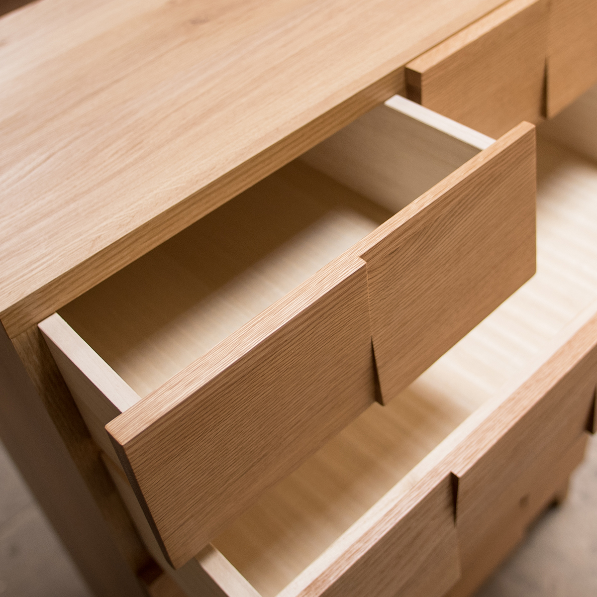 幅44cm×4段】こだわりは桐製引き出し モダンな無垢材チェスト