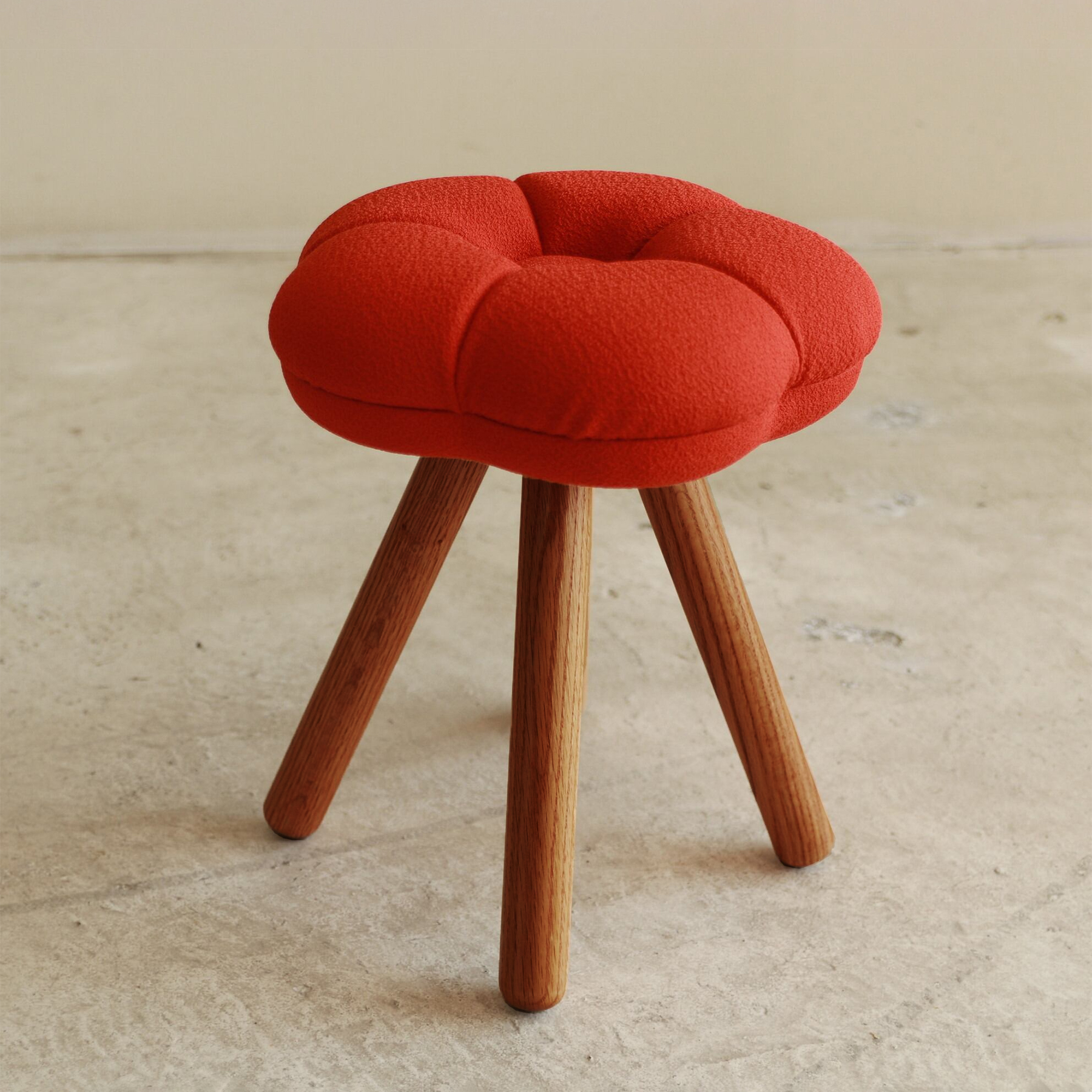 日本古来の花をモチーフにした和風スツール H30cm/モナカスツール