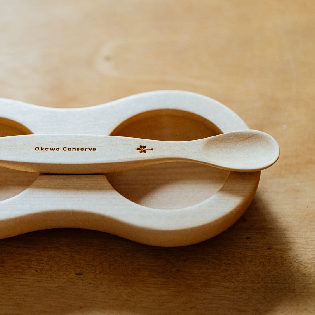 離乳食用 長く使える木の食器 ファーストスプーンセット/カバ(スプーン