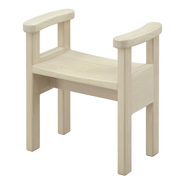 桐里工房 玄関チェア 両アーム付き｜軽量な国産桐使用の日本製