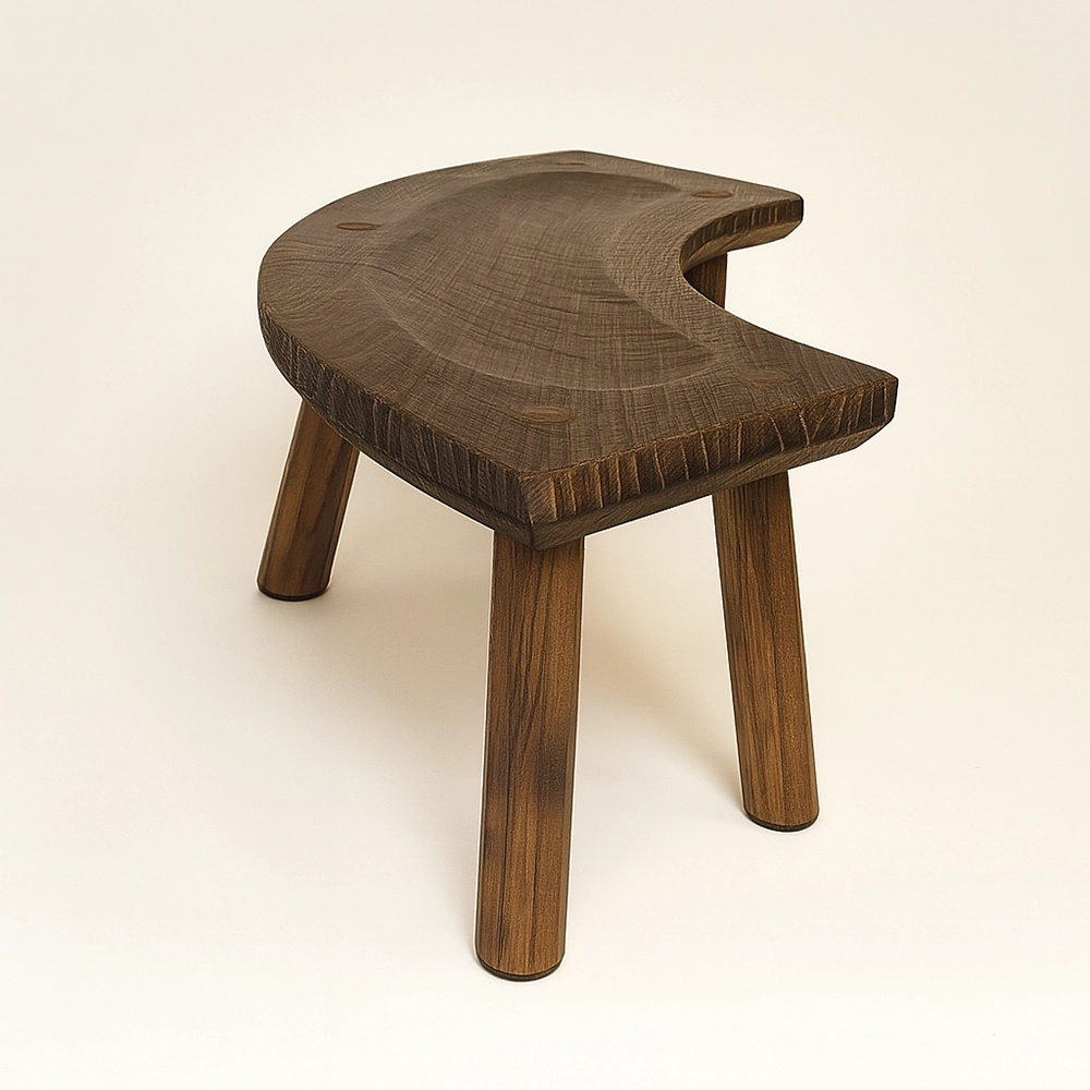 桐里工房 焼桐カーブベンチ｜和モダン空間に映える曲線美の桐ベンチ