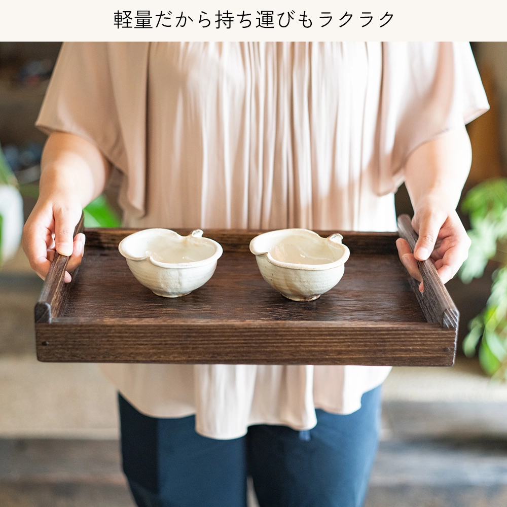桐のお盆 焼桐のお盆｜日本製・桐里工房の上質トレー | マルノイチ│職人