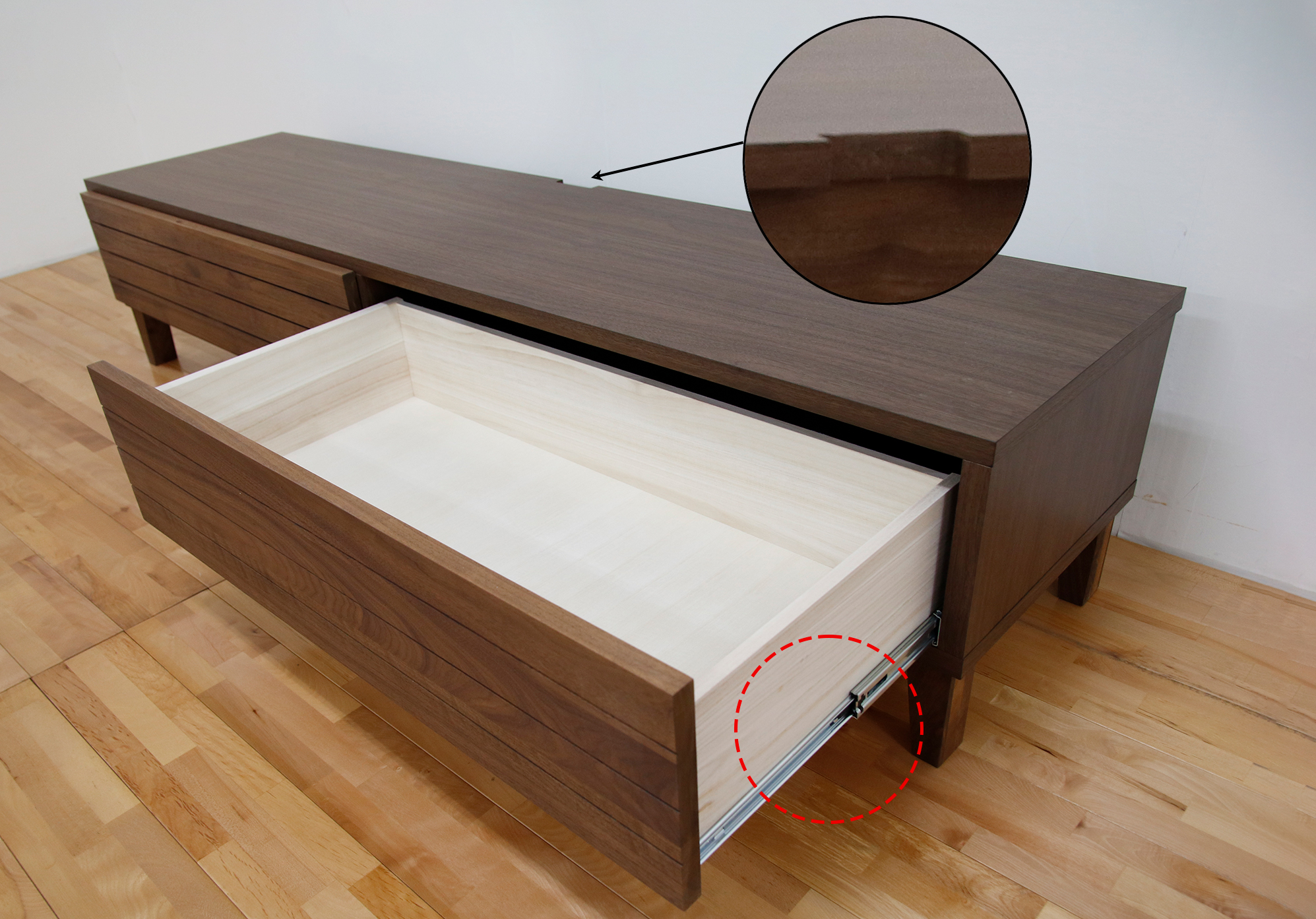 扉を閉めてもリモコンが通るテレビボード/フェント 幅180cm ホワイト
